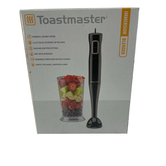 Toastmaster Immersion Blender TM-202IB | New Hand Blender with 25oz Blending Cup - Picture 2 of 12